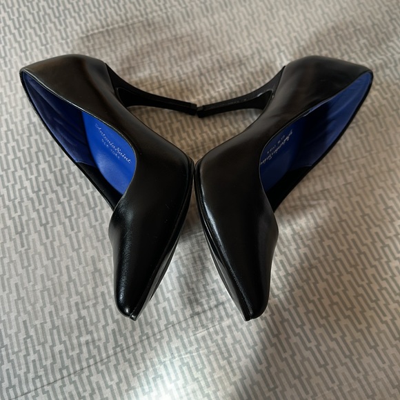 Antonia Saint New York - 3.5” black leather heels cushioned sz: 8 - Picture 9 of 12